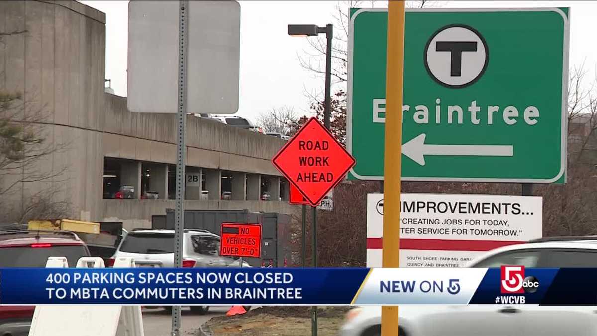Parking at Braintree MBTA lot reduced by about 400 spaces
