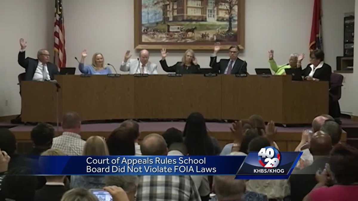 Arkansas court rules Fort Smith School Board did not break law
