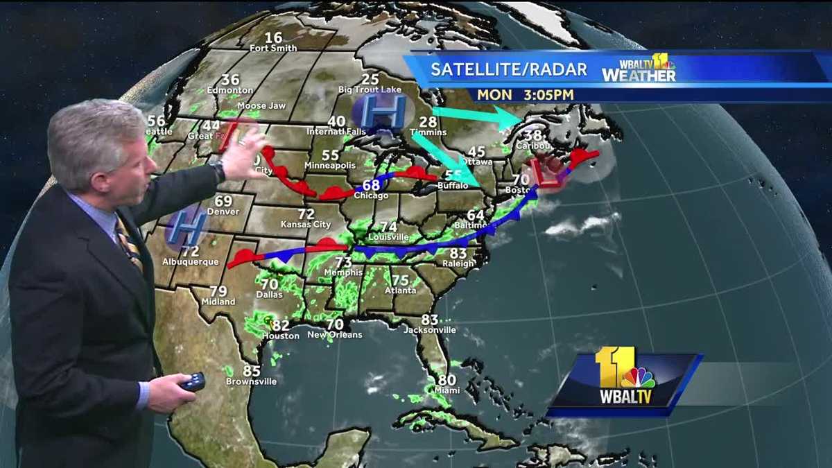 Sunny, mild Tuesday before rain chances increase later