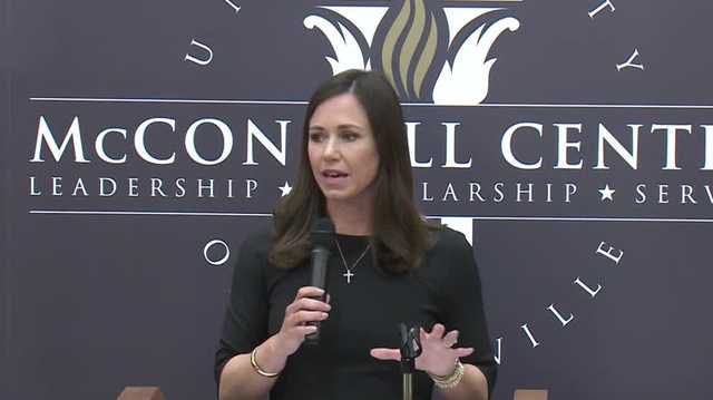 Sen. Katie Britt speaks at UofL McConnell Center - Vimarsana News