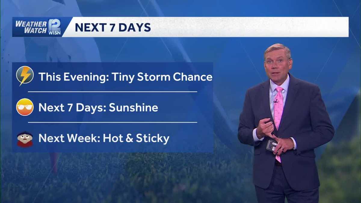 Evening storms to days of sunshine in SE Wisconsin