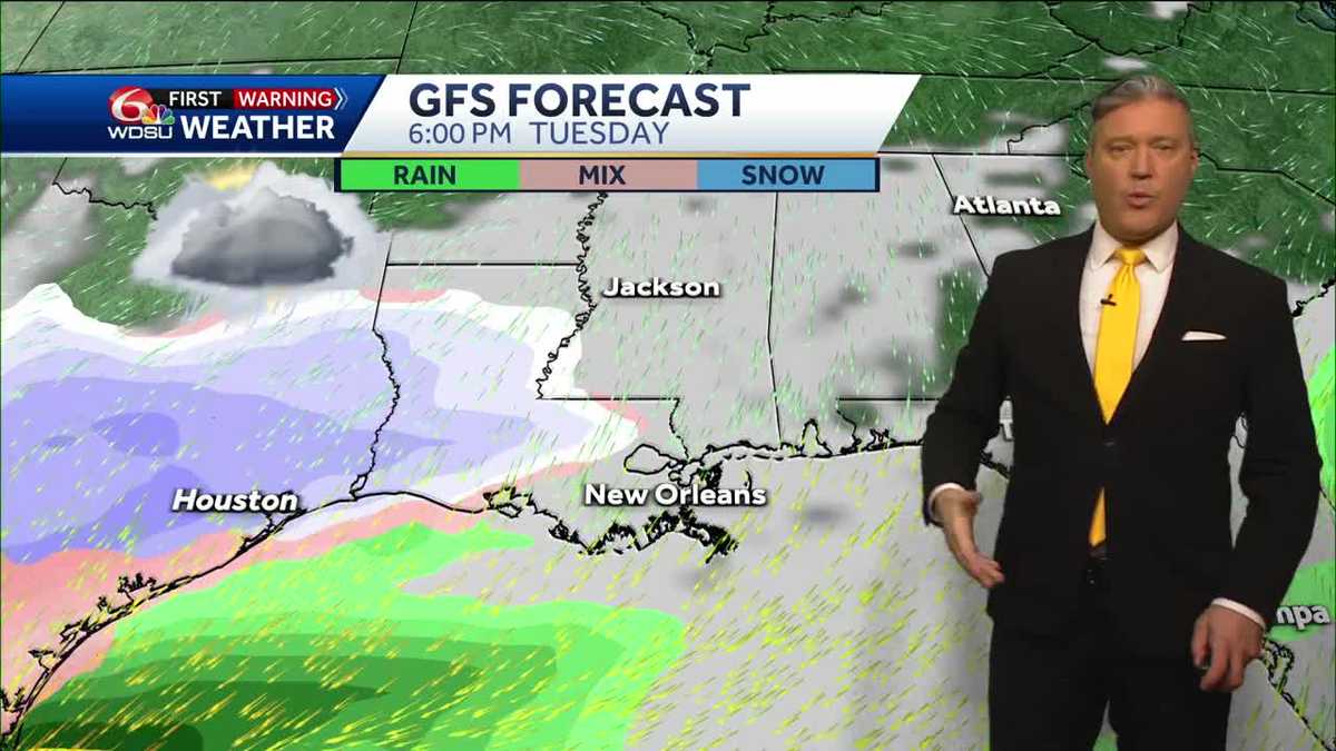 New Orleans weather forecast how cold will it snow in New Orleans