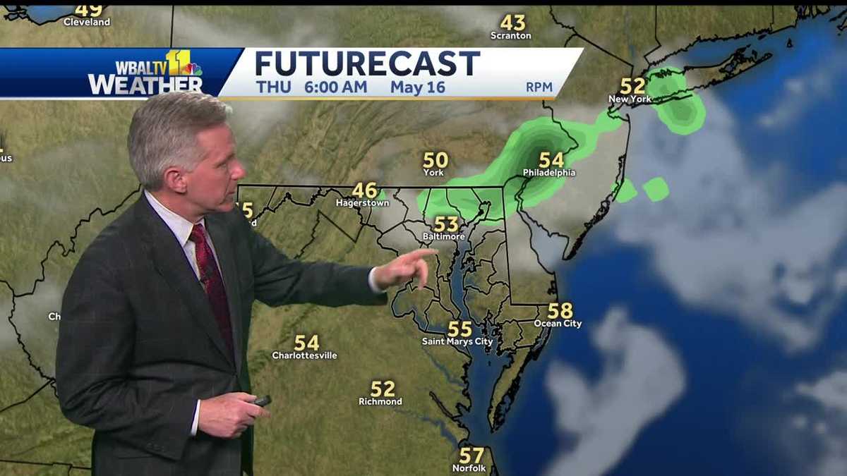 Chance for isolated showers tonight