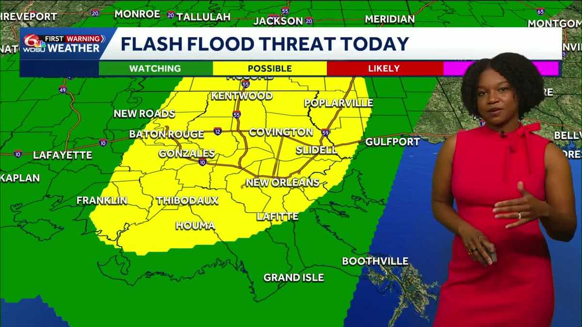 Multiple days of rain in the forecast, flash flooding possible today