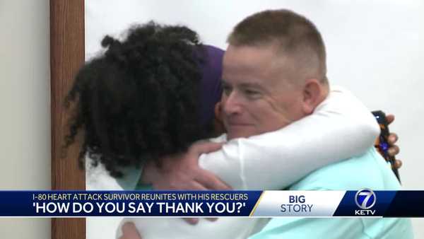 i-80 heart attack survivor reunites with good samaritans who saved his life