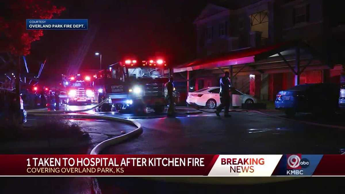 Overland Park apartment fire: 1 hospitalized for smoke inhalation