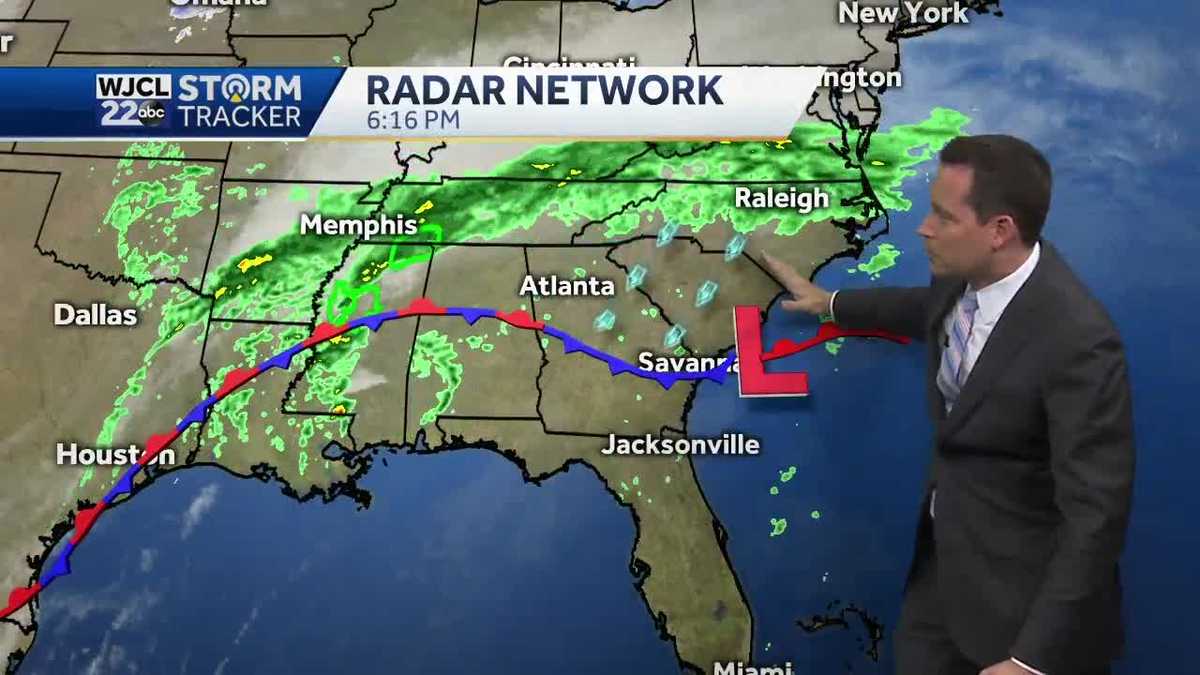 Temperatures swing, plus a cold front ushers in a chance of showers ...