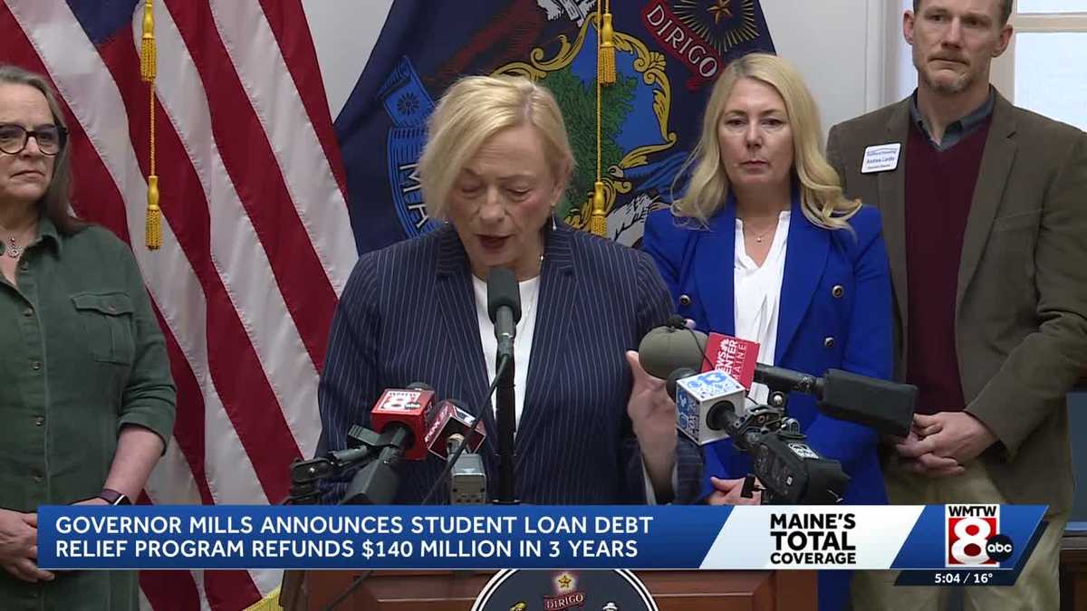 Gov. Mills touts Maine's student loan debt relief program