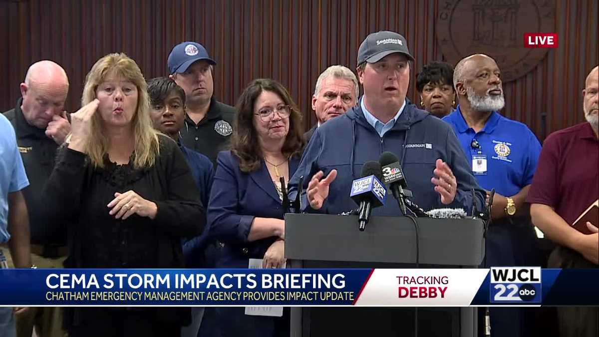 Chatham County leaders address response to Tropical Storm Debby - WJCL