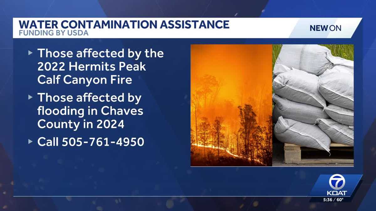 Water contamination assistance offered after two New Mexico disasters