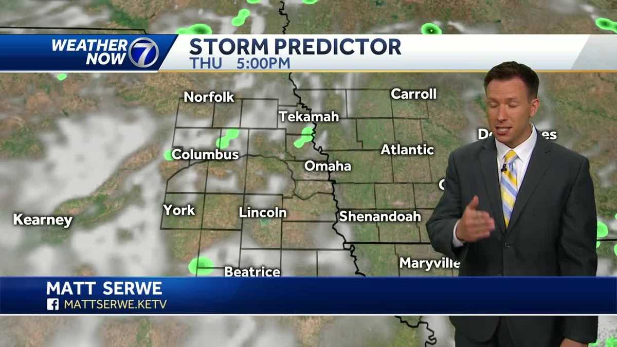 Some isolated storms are possible in the afternoon on the Fourth