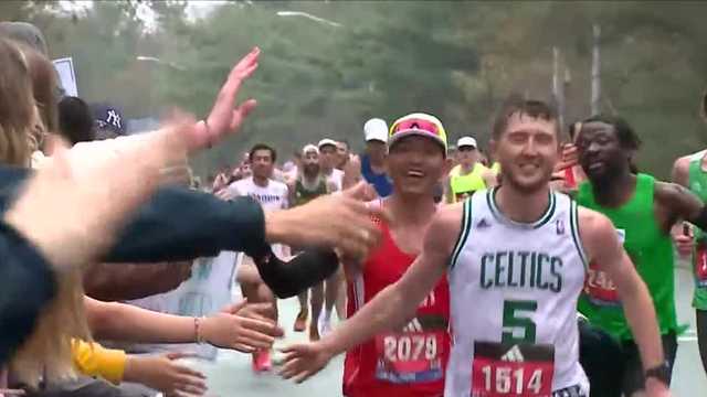 Boston Marathon athletes lifted by cheering crowds - Vimarsana News