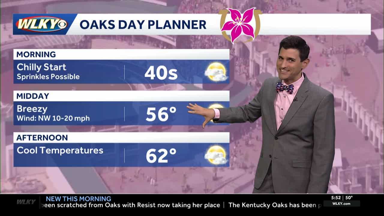 Breezy and cool for Oaks Day