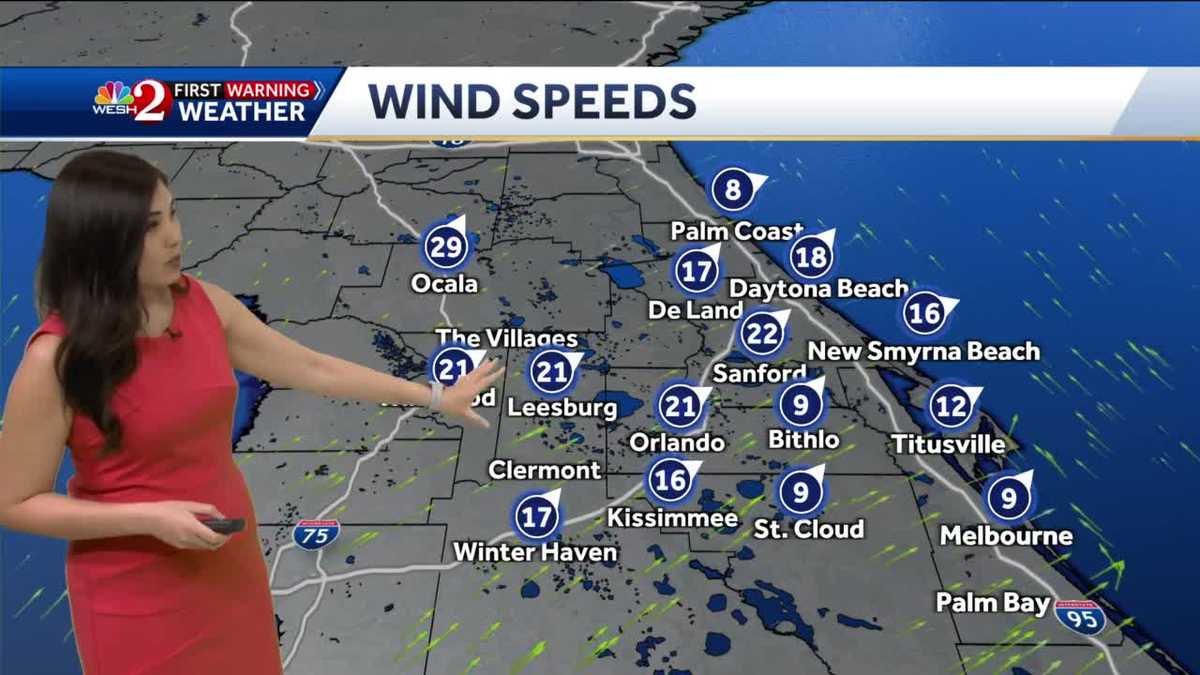 Breezy Weekend Ahead With A Few Showers