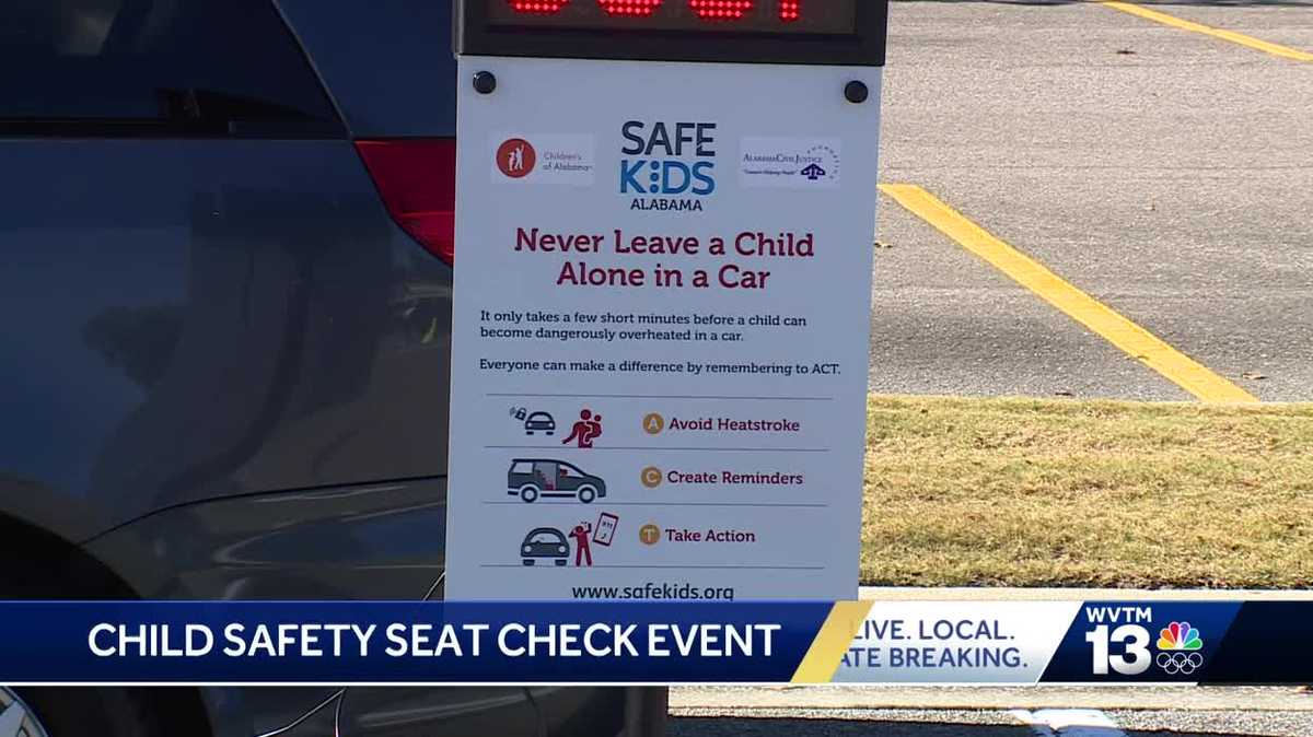 Child safety seat inspection event held in Birmingham