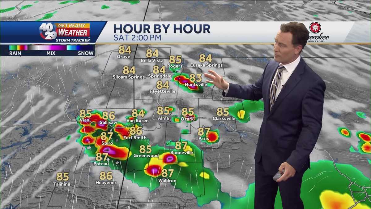 Storm chances will continue through the weekend
