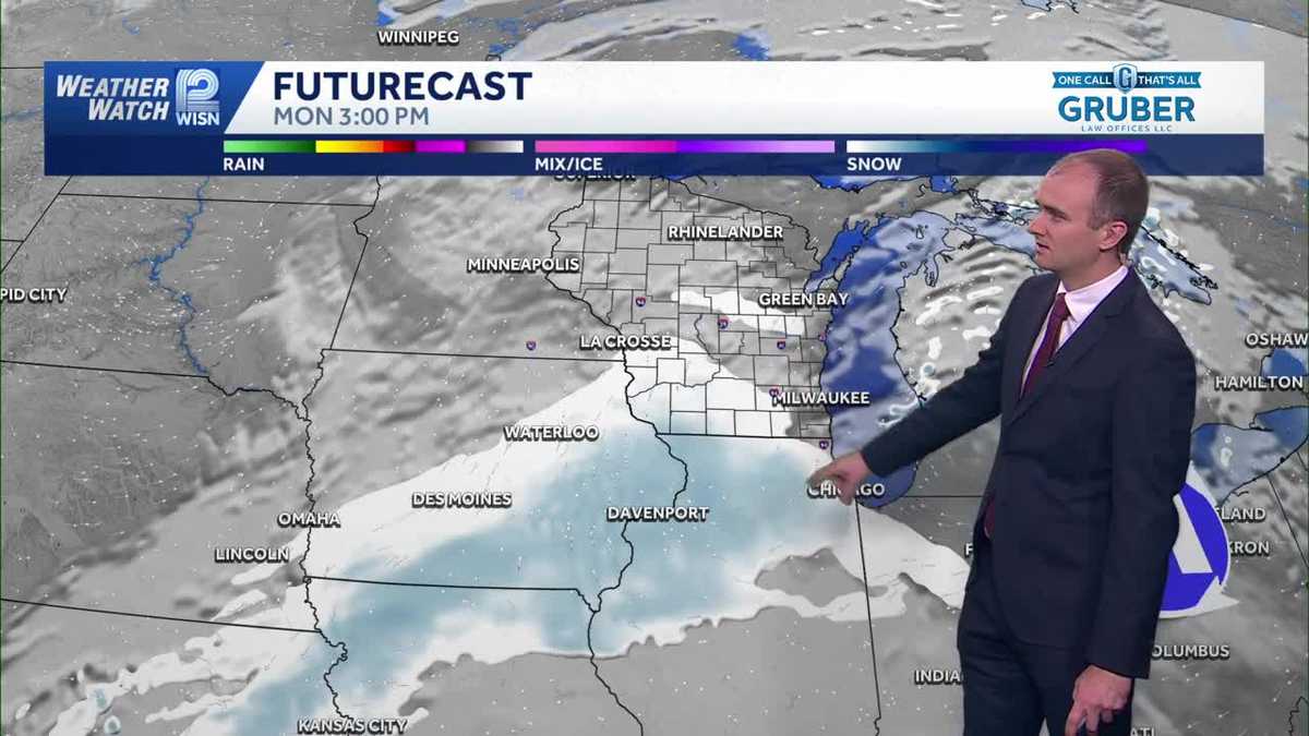 Weather: Tracking Monday Snowfall