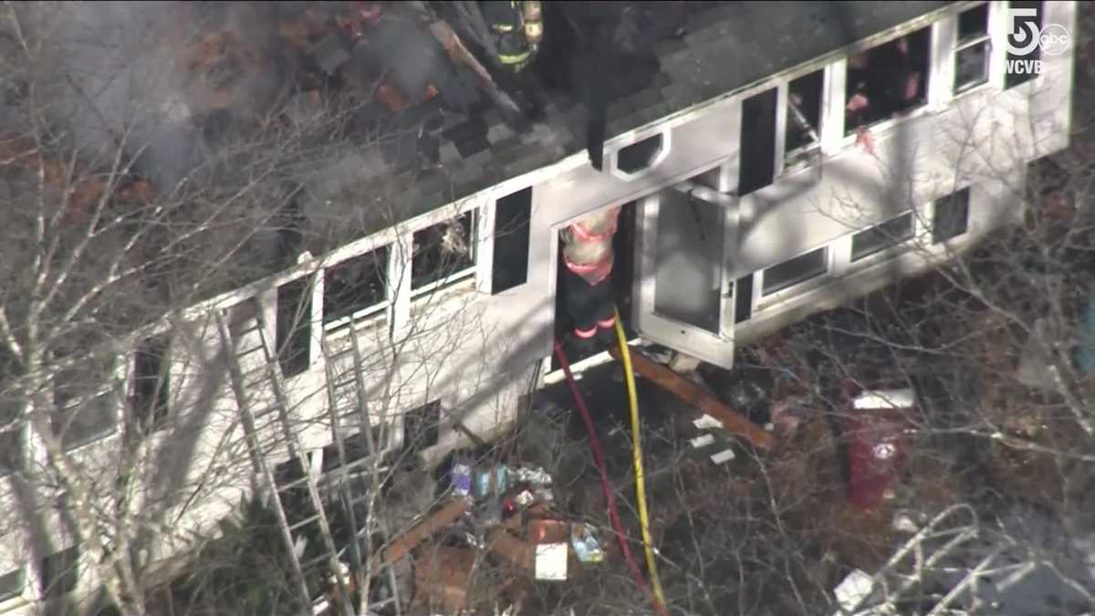 Uncut: Woman rescued from burning home in Tyngsborough