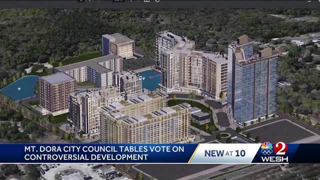 Mount Dora City Council tables decision on controversial project