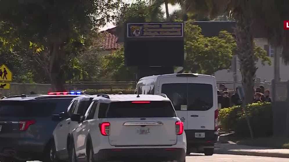Large police presence at a Florida high school after report of armed ...
