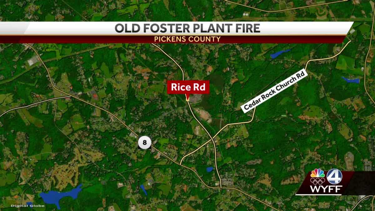 Former plant catches on fire in Pickens County, fire officials say