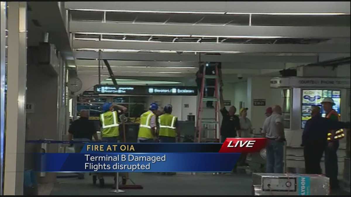 Fire prompts evacuation at OIA ticket counter