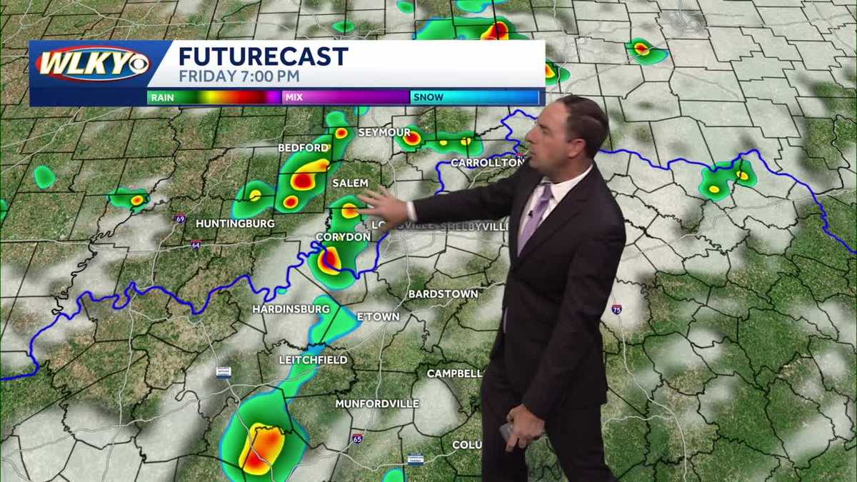 Isolated showers possible Friday and Saturday