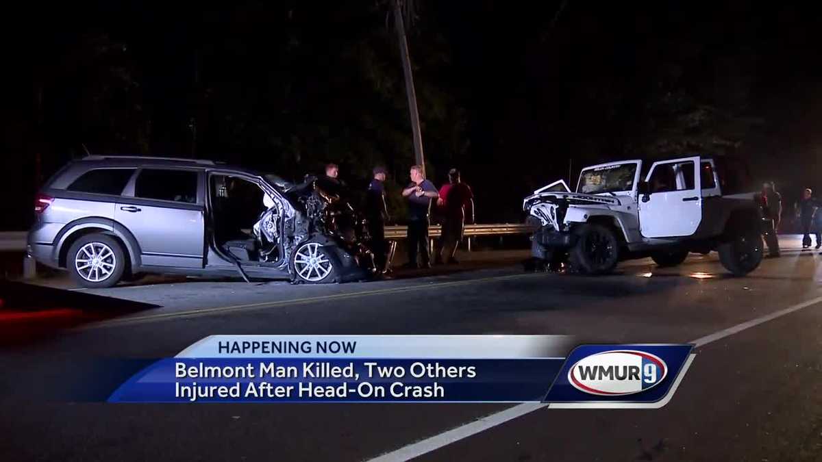 Belmont man killed, two others injured after headon crash