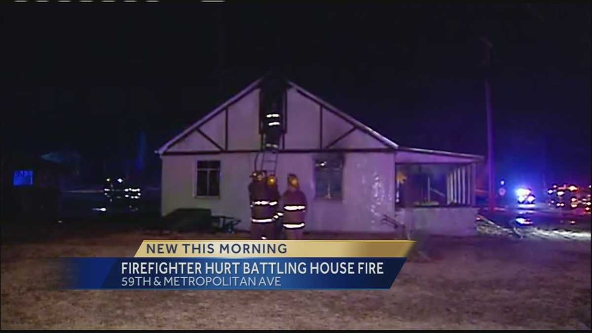 Firefighter injured in KCK house fire
