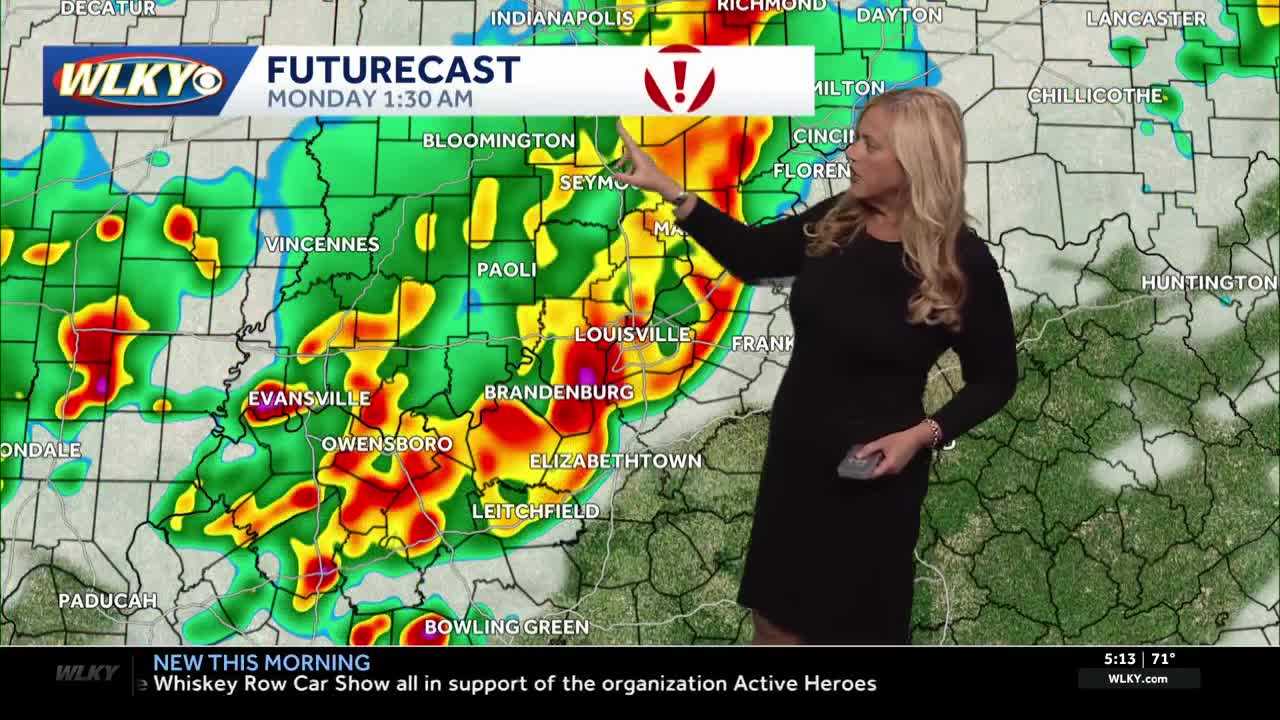 Strong storms possible Sunday night