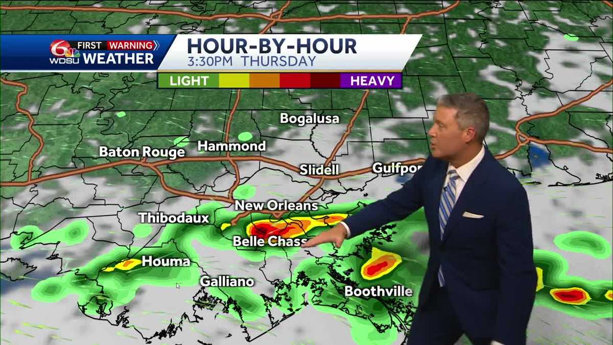 New Orleans weather forecat when will it rain weekend rain chance