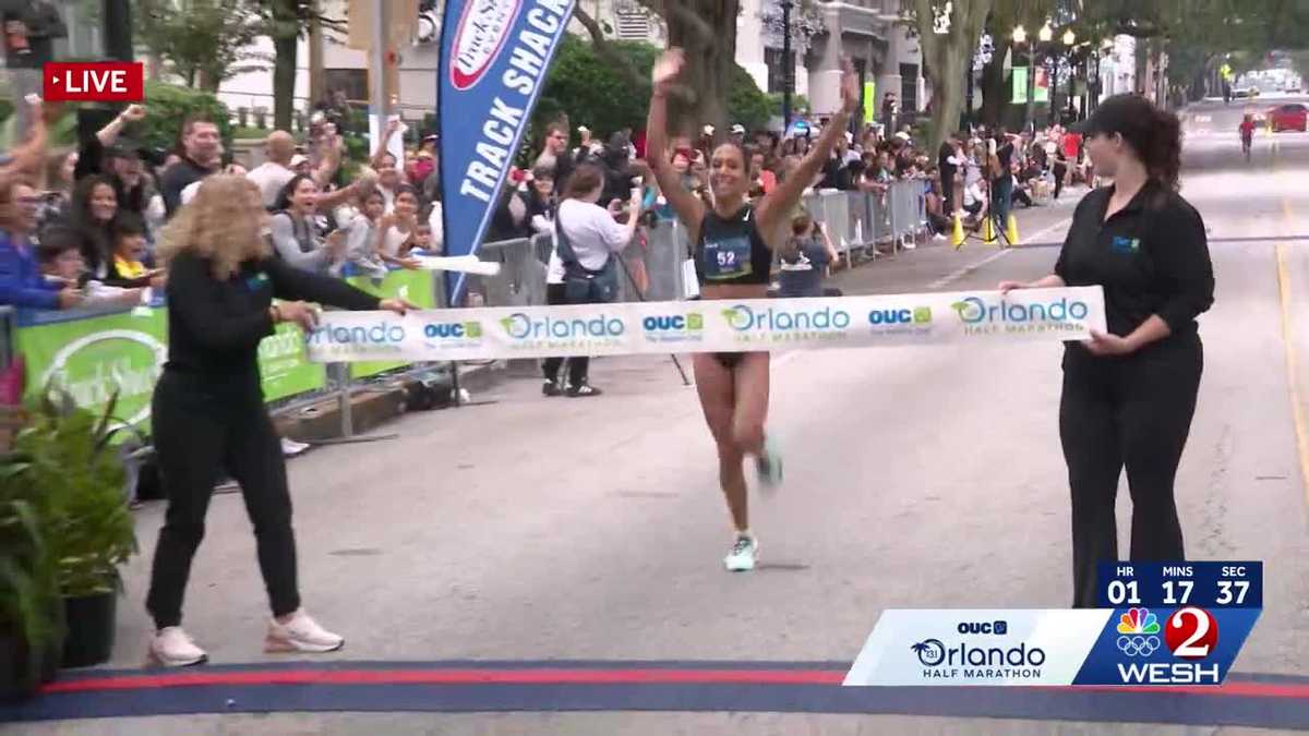 Sophie King is first woman to cross finish line at OUC Orlando Half Marathon