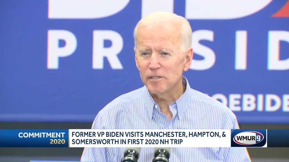 Joe Biden visits NH for first time since declaring presidential candidacy