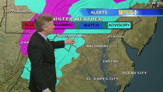 Wintry weather continues in Maryland