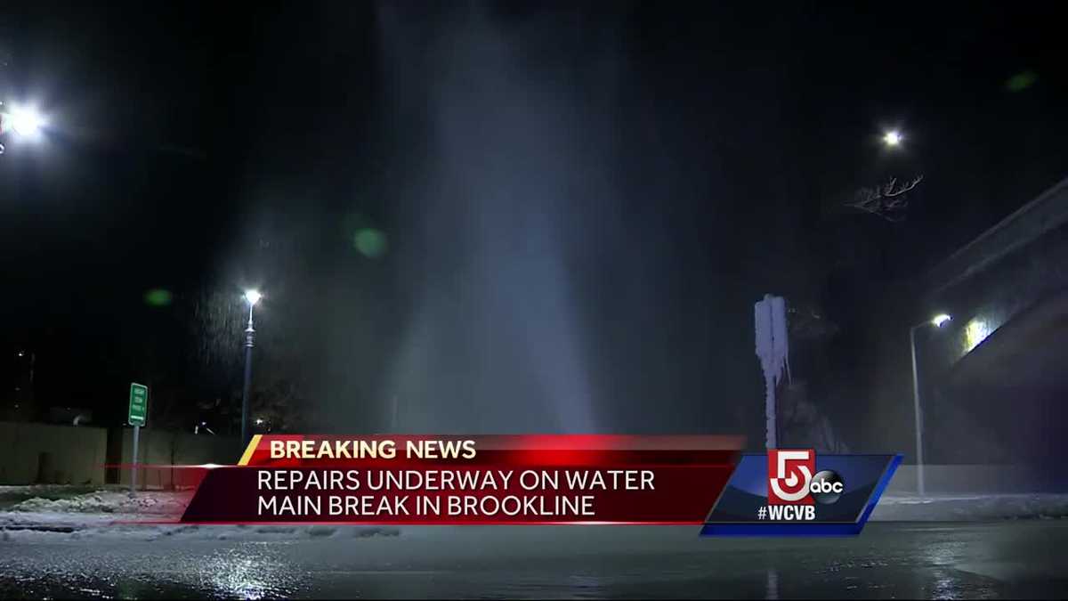 Repairs underway on water main break
