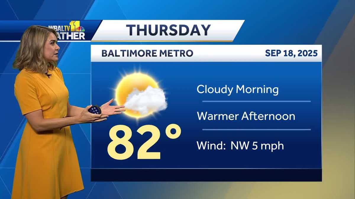 Drier and Warmer Thursday