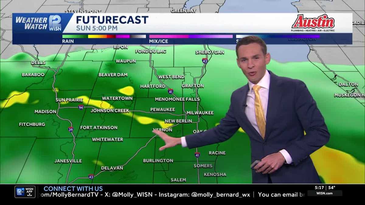 Dry morning, wet afternoon for Father's Day in southeast Wisconsin
