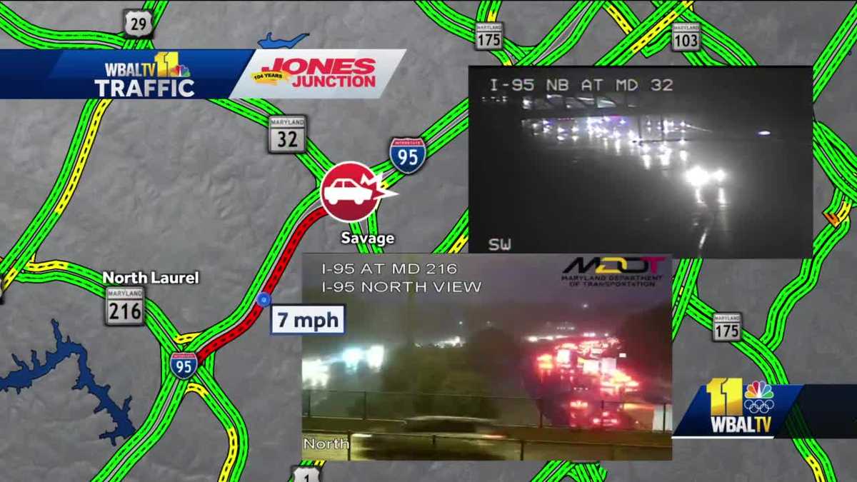 1 dead, 4 injured after 3-vehicle crash on I-95