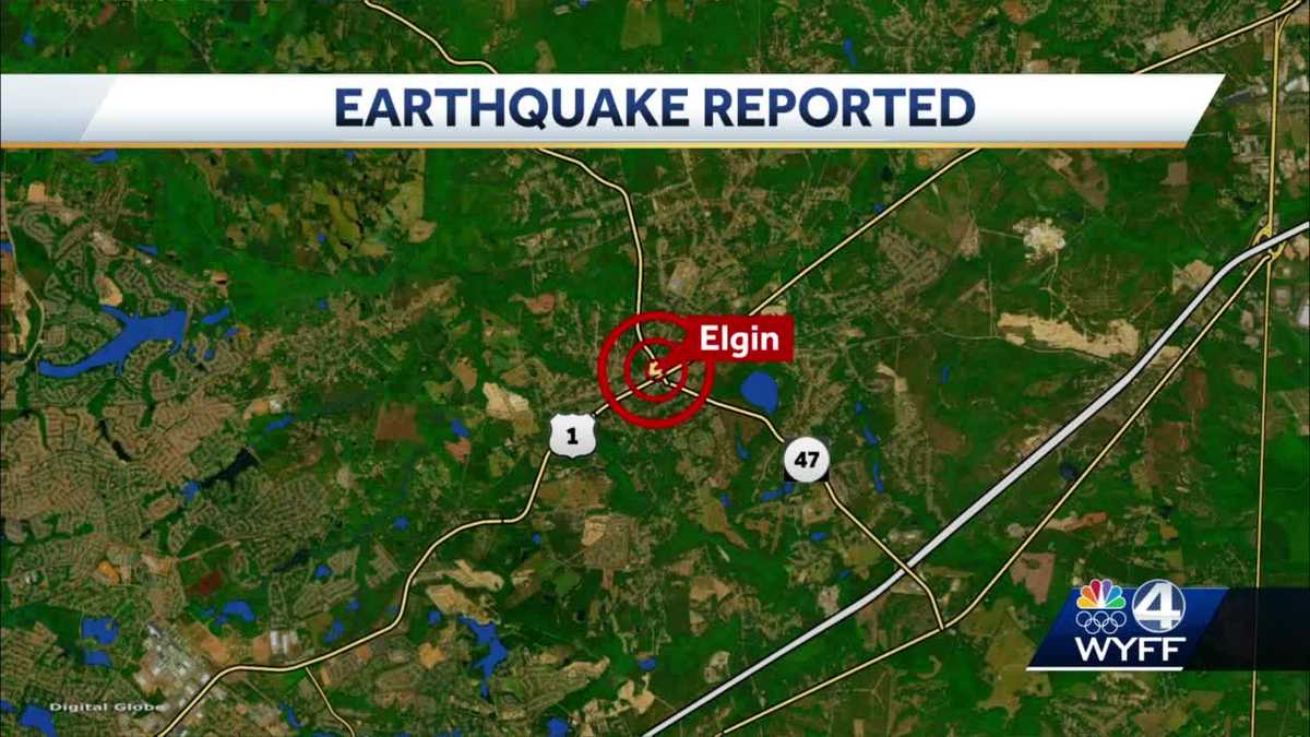 South Carolina: Earthquake reported in Elgin