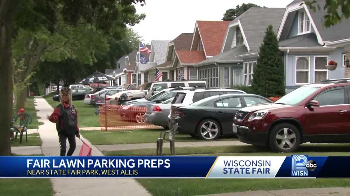 West Allis residents prep annual state fair lawn parking lots