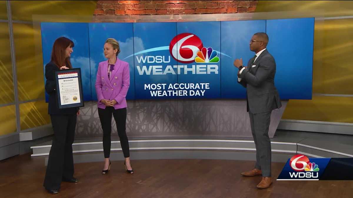 New Orleans City Council honors WDSU Weather Team proclamation