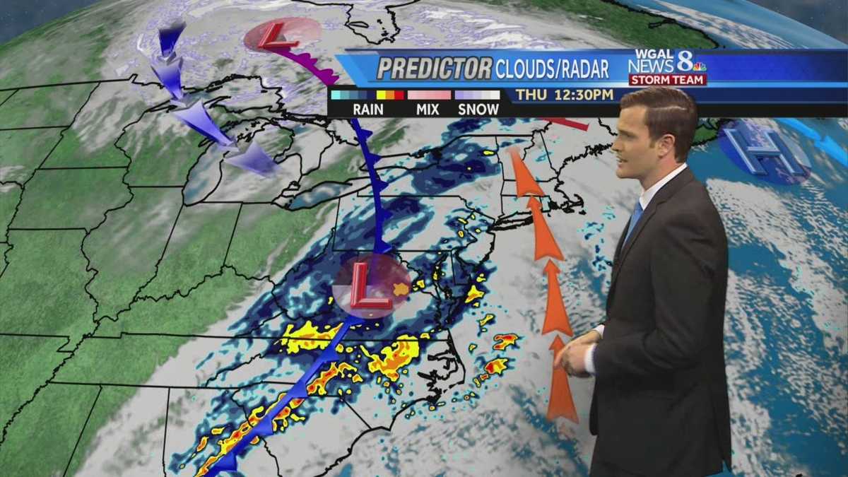 Clouds and sun today, rain tomorrow