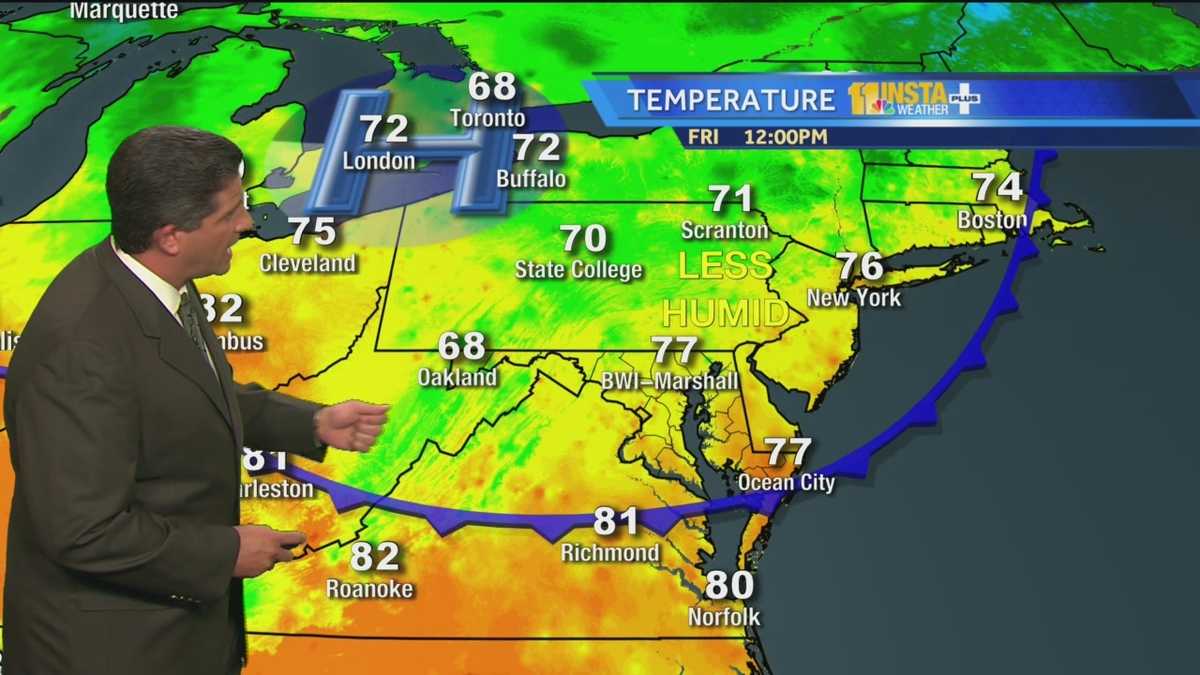 Beautiful, mild Friday afternoon ahead