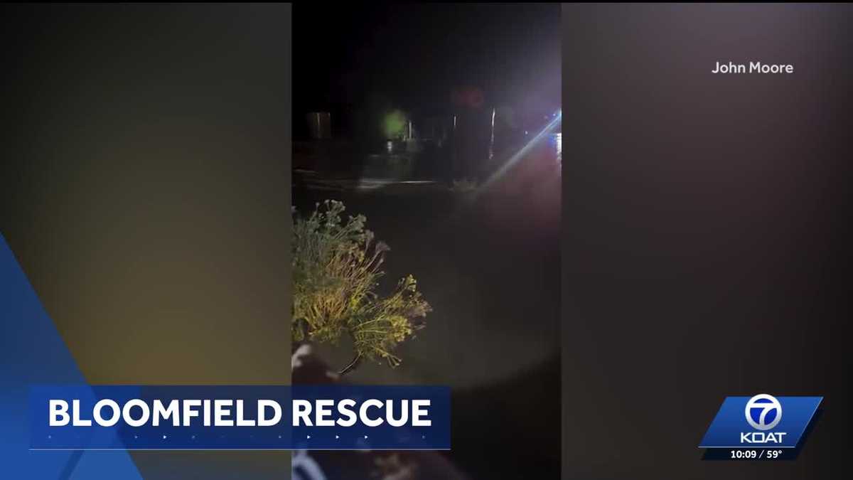 Man rescued in Bloomfield after being swept away by water
