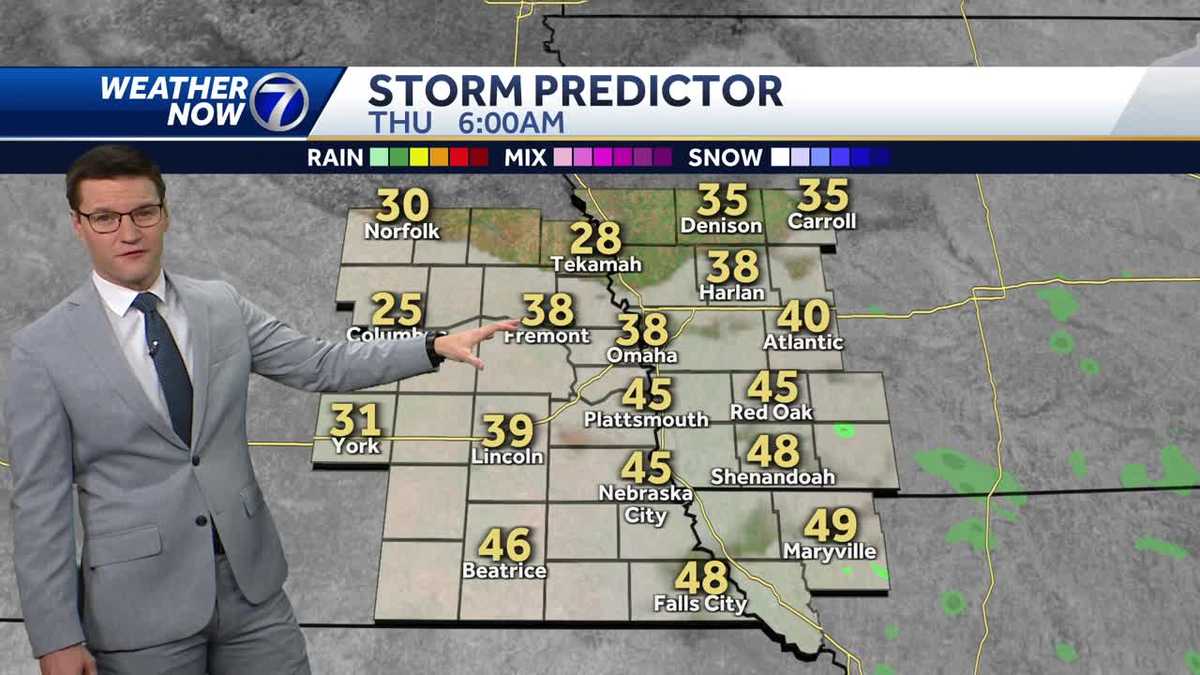 Omaha morning weather forecast for Thursday, December 21