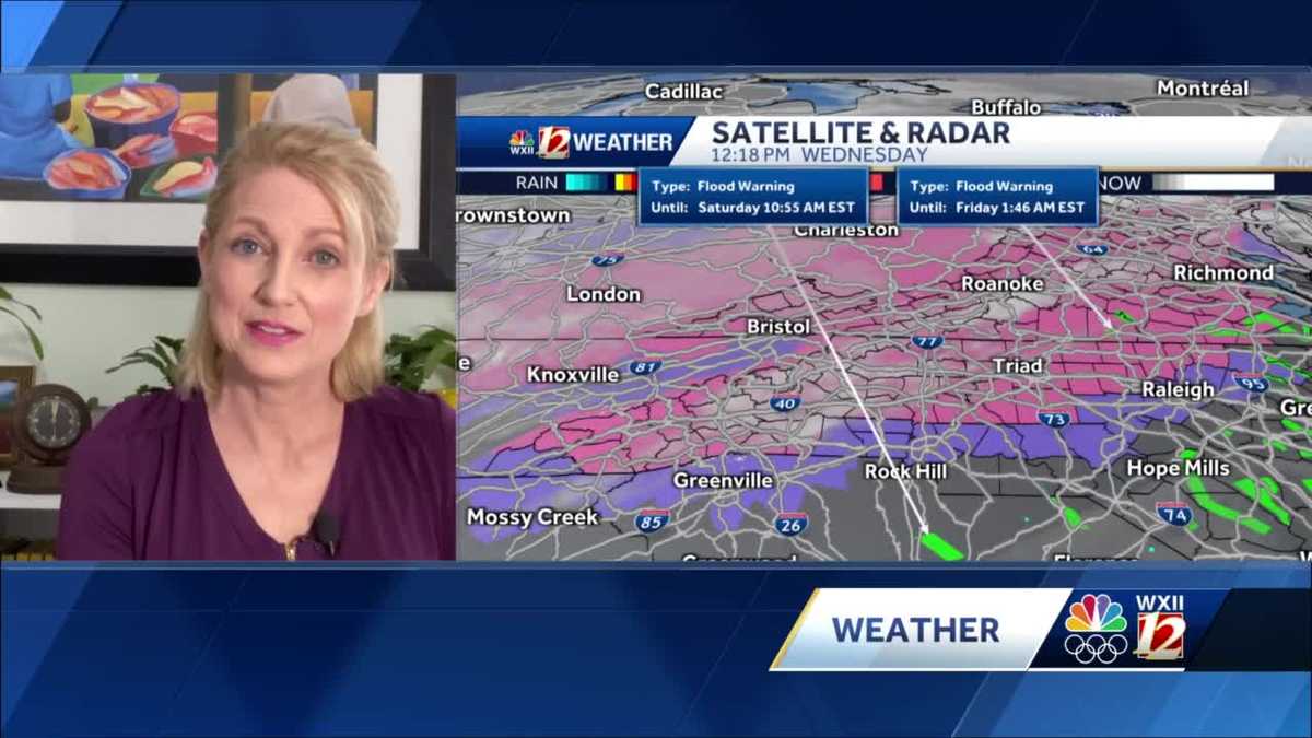 North Carolina: Winter Storm Warning for freezing rain forecast - WXII
