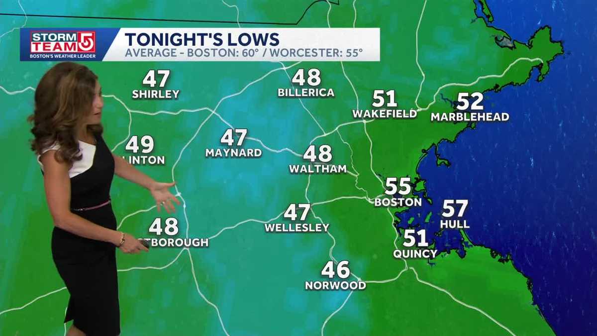 Pleasant evening, chilly overnight