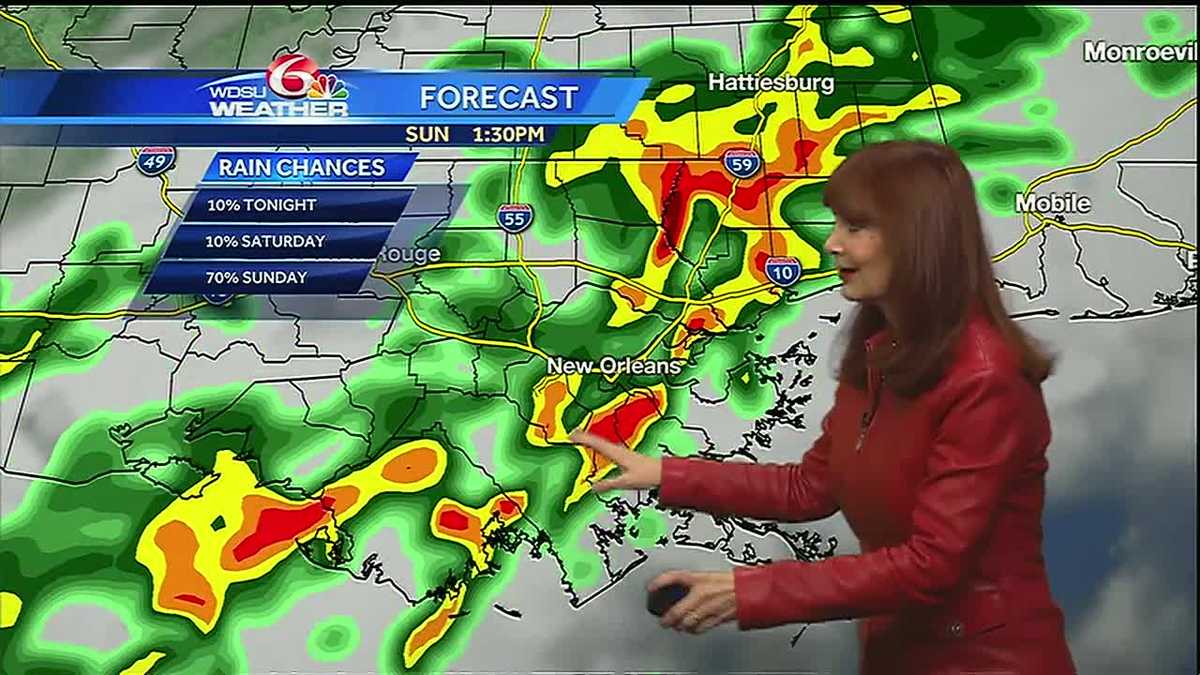 Friday Night: Rain chances are going up!