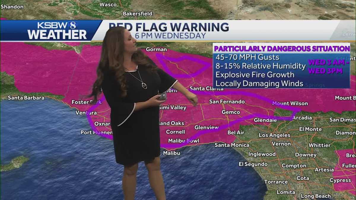 Red flag warning continues in Southern California