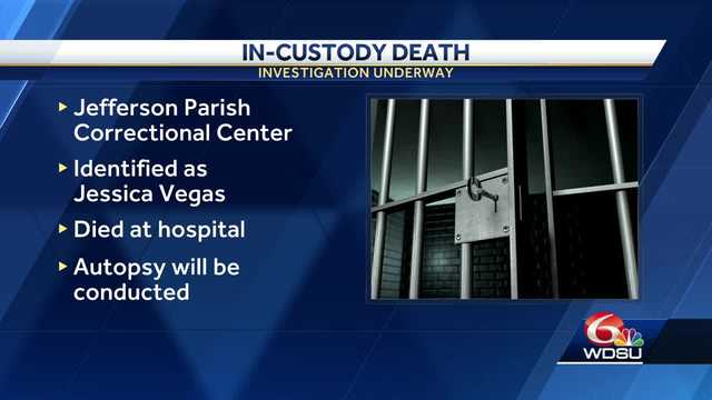 Jefferson Parish female inmate dies in custody 